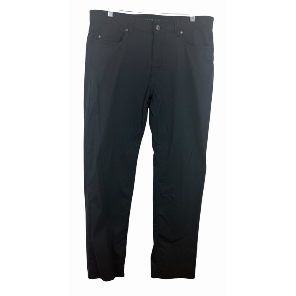 Prana Men's Stretch Zion Khaki‎ Slim Pant Size 35X32 Black